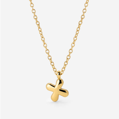 Bubble Letter Collana Oro