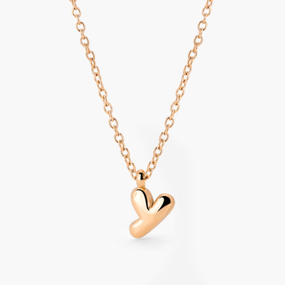 Bubble Letter Collana Oro Rosa