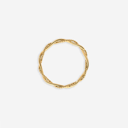 Curly Twist Anello Oro