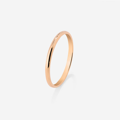 Fine Line Anello Oro Rosa
