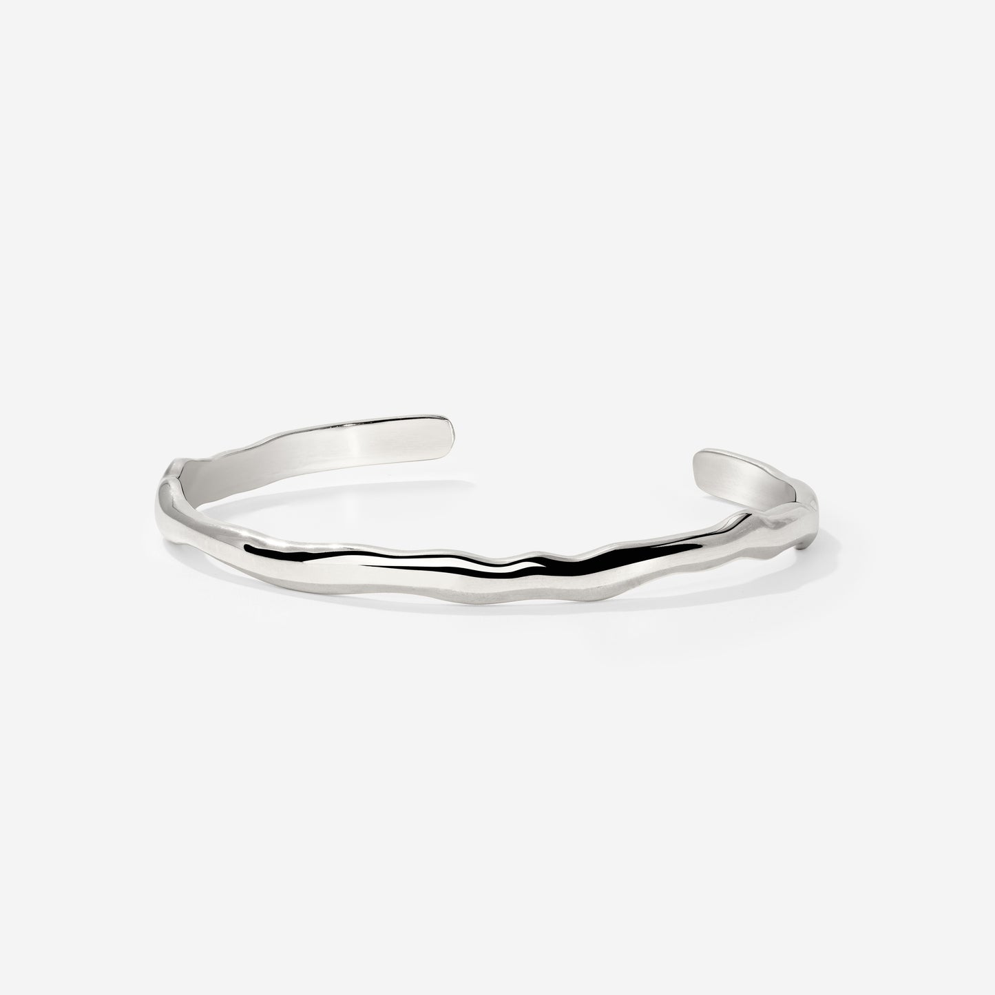 Flowing Bangle Argento