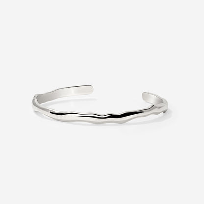 Flowing Bangle Argento
