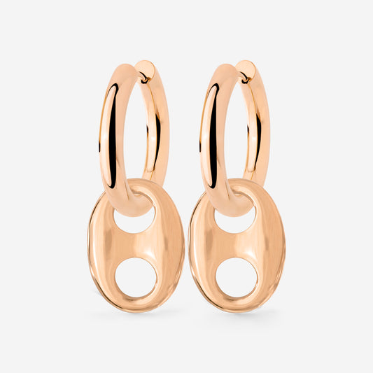 Chunky Gem Find Hoop Set Medium Oro Rosa