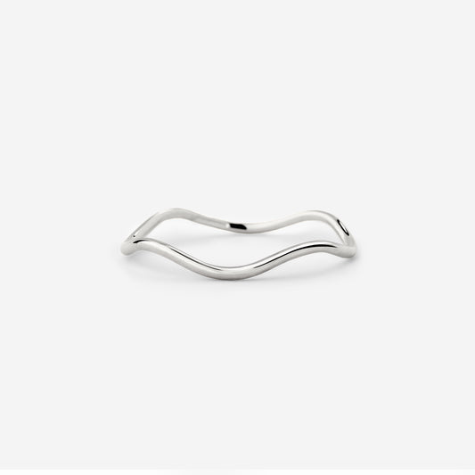 Slim Wave Anello Argento