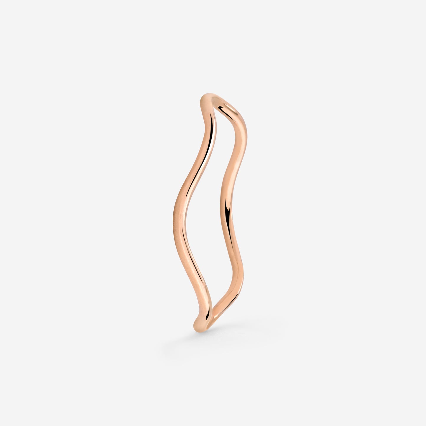 Slim Wave Anello Oro Rosa