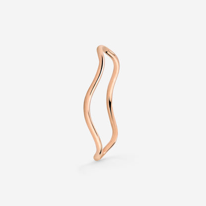 Slim Wave Anello Oro Rosa