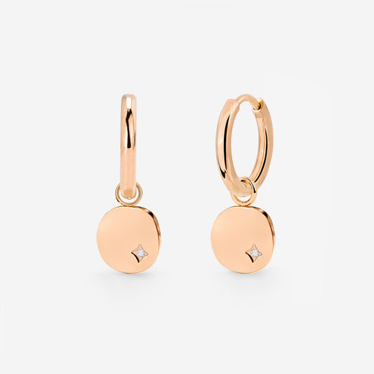 Spring Bling Hoop Set Small Oro Rosa