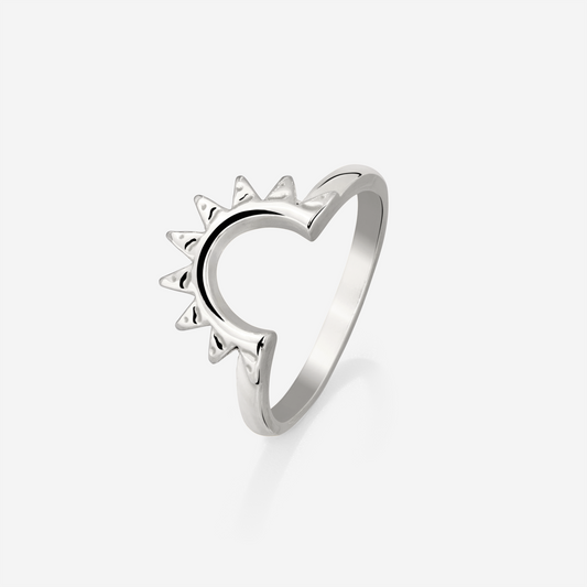 Sun Ray Anello Argento