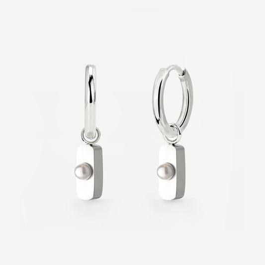Time Travellers Hoop Set Small Argento