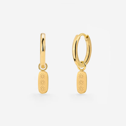 Under the Sun Hoop Set Small Oro