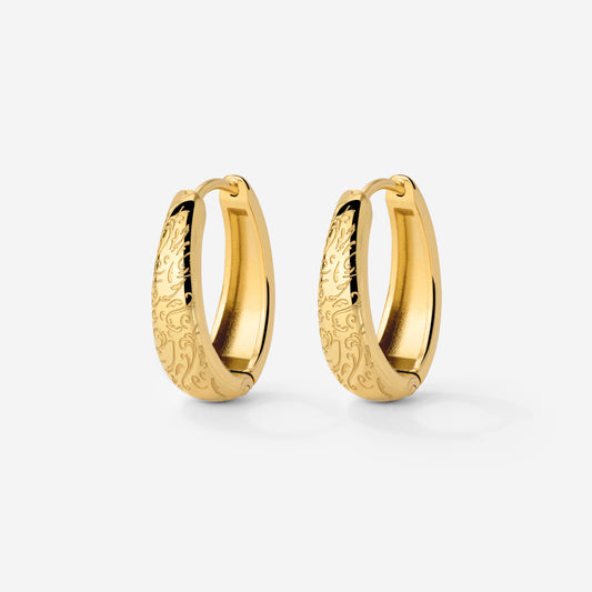 Desert Glow Hoops Gold