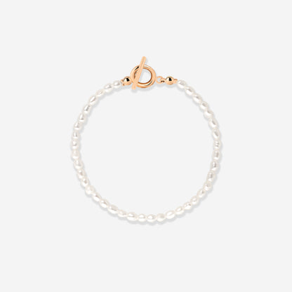 Lenis Loving Pearl Bracciale Oro Rosa