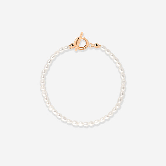 Lenis Loving Pearl Bracciale Oro Rosa