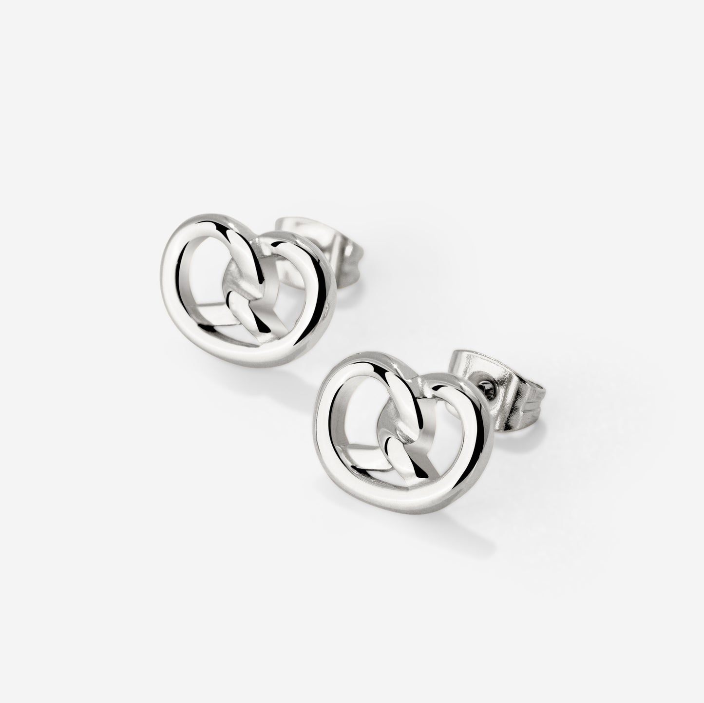 Pretzel Babe Orecchini Argento
