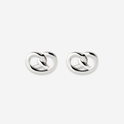 Pretzel Babe Orecchini Argento