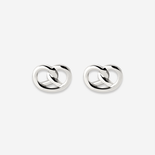 Pretzel Babe Orecchini Argento
