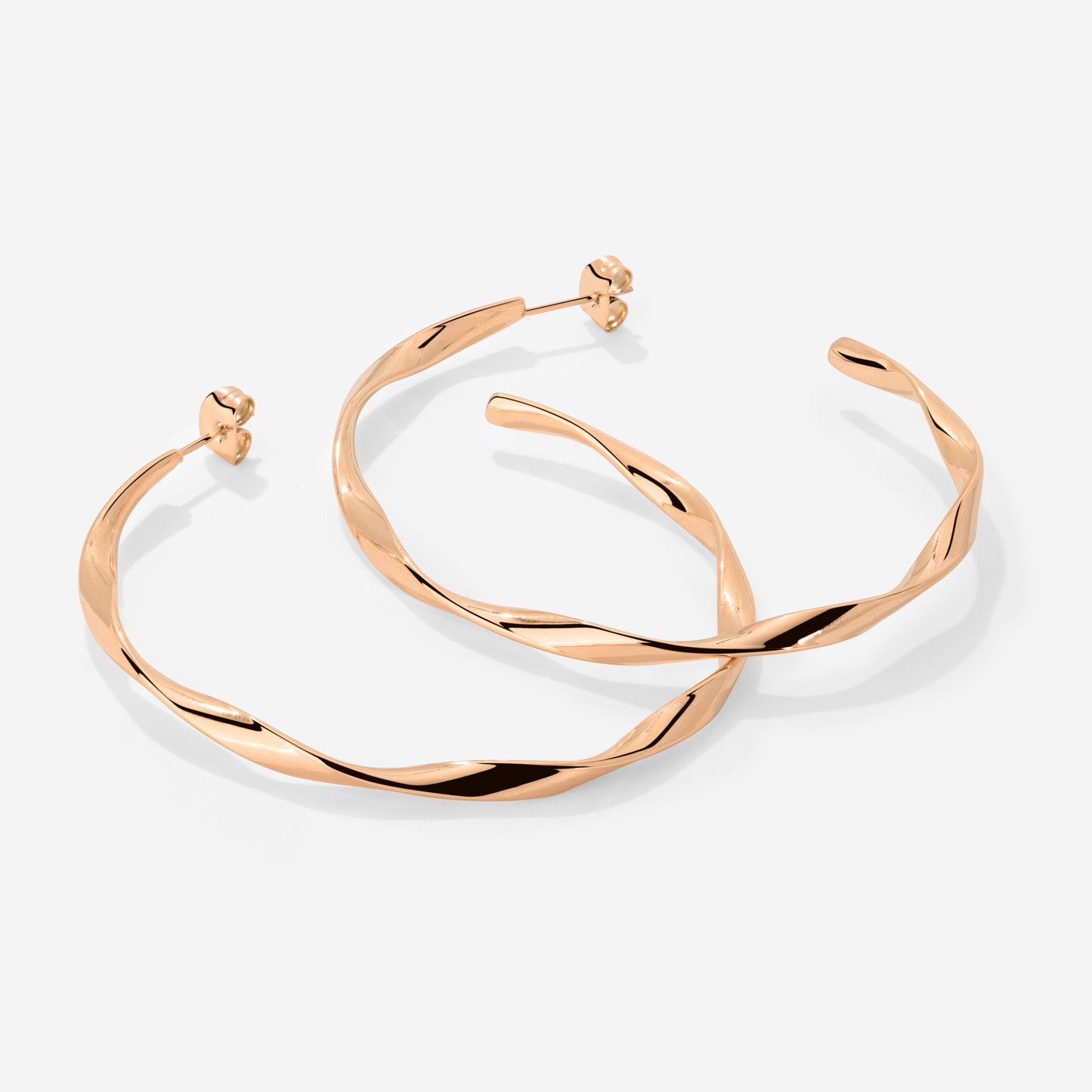 Sahira Orecchini Large Oro Rosa