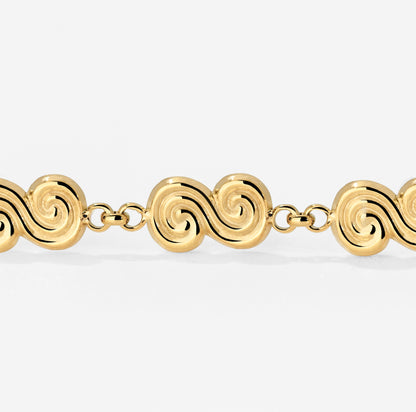 Serpent's Whisper Hoop Set Small Oro