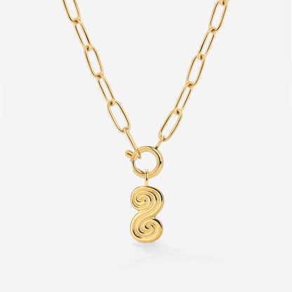 Serpent's Whisper Oval Links Collana Set Oro