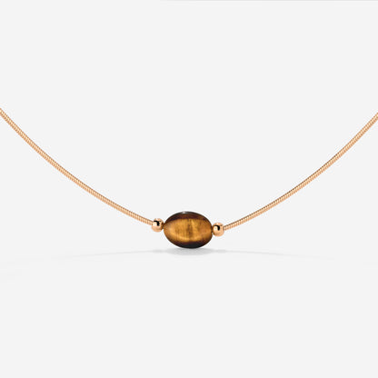 Sunflare Gem Choker Oro Rosa