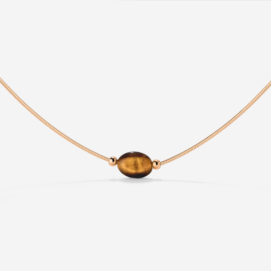 Sunflare Gem Choker Oro Rosa