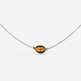 Sunflare Gem Choker Argento