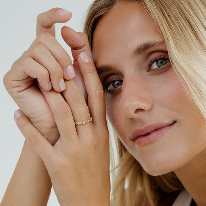 Bezel Bling Ring Gold