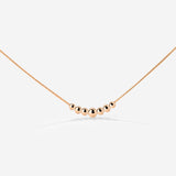 Curvy Beads Choker Oro Rosa