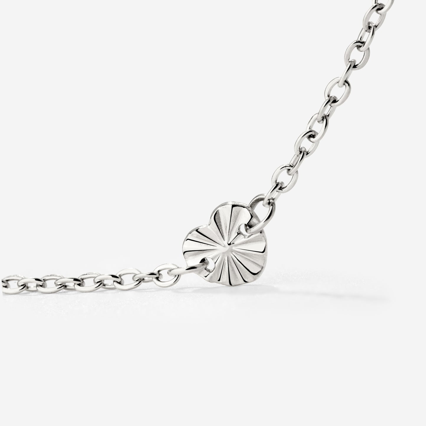 Glass Heart Collana Argento