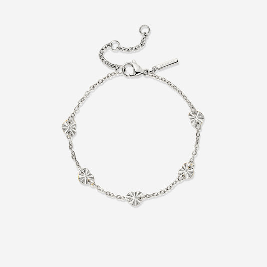 Glass Heart Bracciale Argento