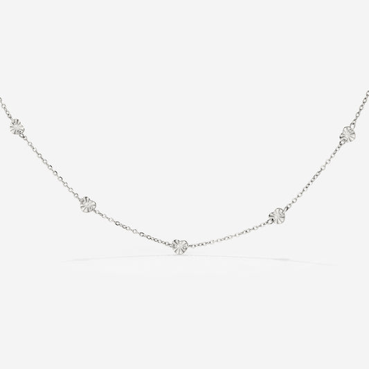 Glass Heart Collana Argento