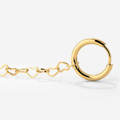 Heart after Heart Hoop Set Small Oro