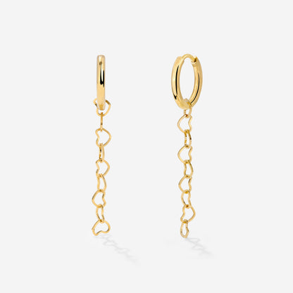 Heart after Heart Hoop Set Small Oro