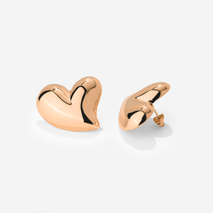 Heartie Orecchini Oro Rosa
