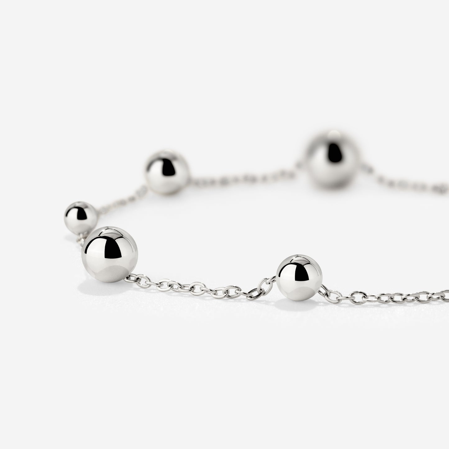 Infinite Beads Necklace Silber