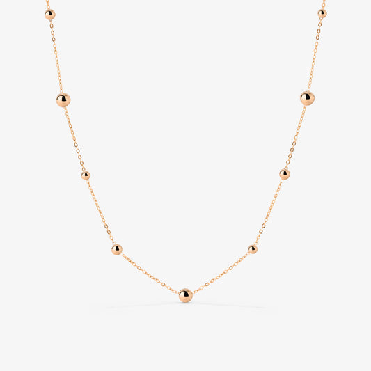 Infinite Beads Collana Oro Rosa