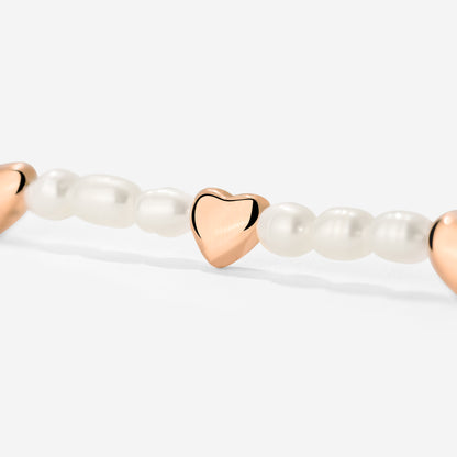 Love Pearls Bracciale Oro Rosa