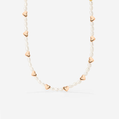 Love Pearls Collana Oro Rosa