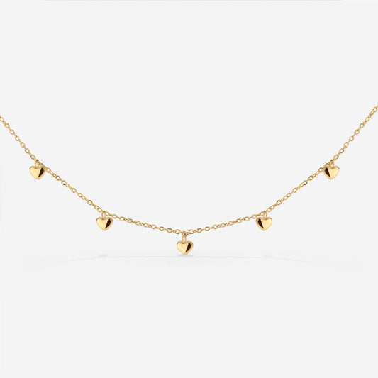 Lovely Heart Choker Oro