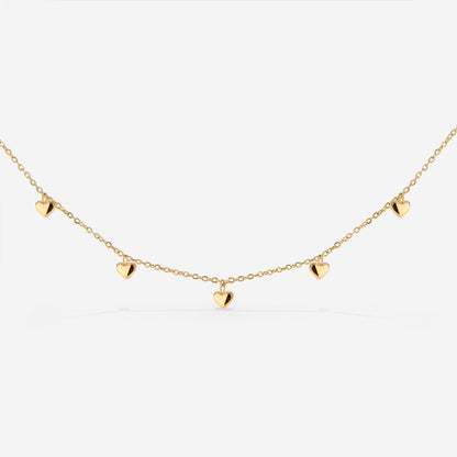 Lovely Heart Choker Oro