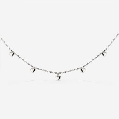 Lovely Heart Choker Argento