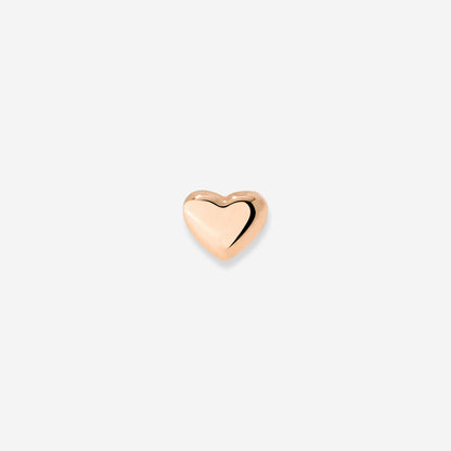 Lovely Heart Piercing a Bottone Oro Rosa