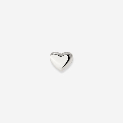 Lovely Heart Piercing a Bottone Argento