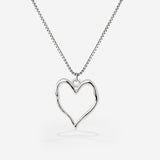 Melting Heart Collana Argento