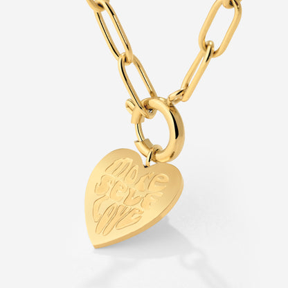 More Self-Love Oval Links Collana Set Oro