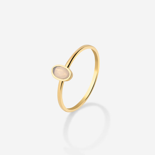 Oval Anello Oro