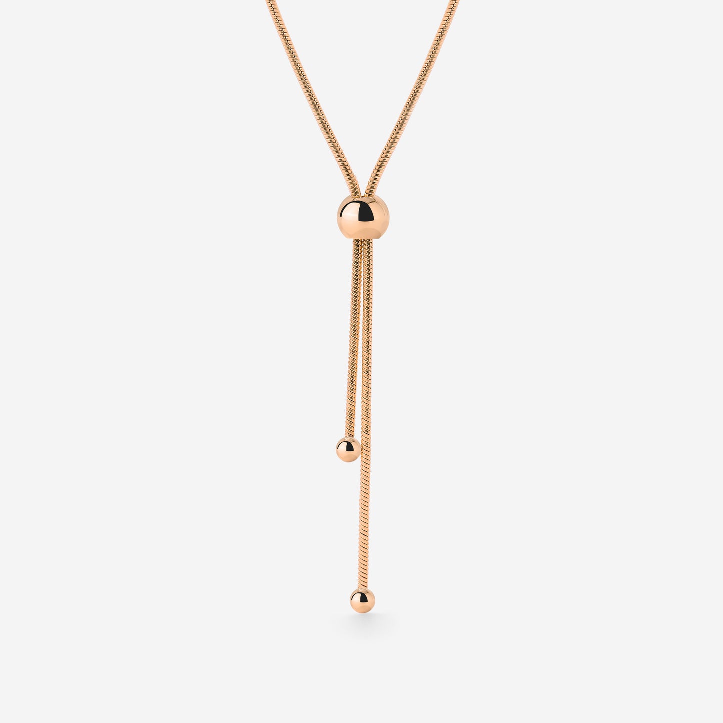 Simple Elegance Y-Collana Oro Rosa