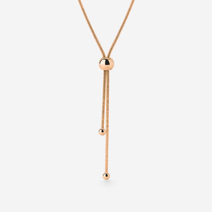 Simple Elegance Y-Collana Oro Rosa