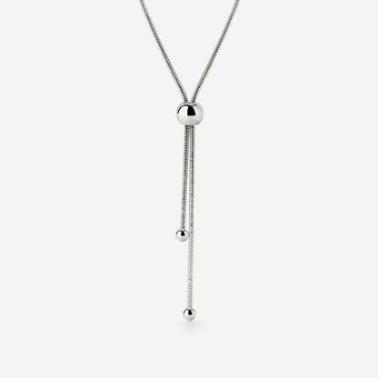 Simple Elegance Y-Collana Argento