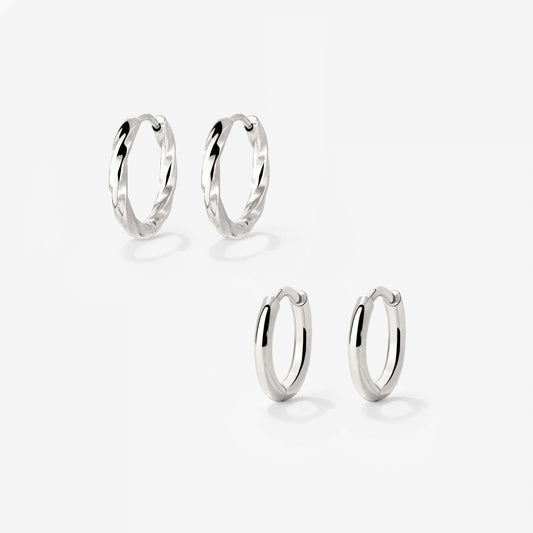 Soft 'n' Subtle Hoop Bundle Argento